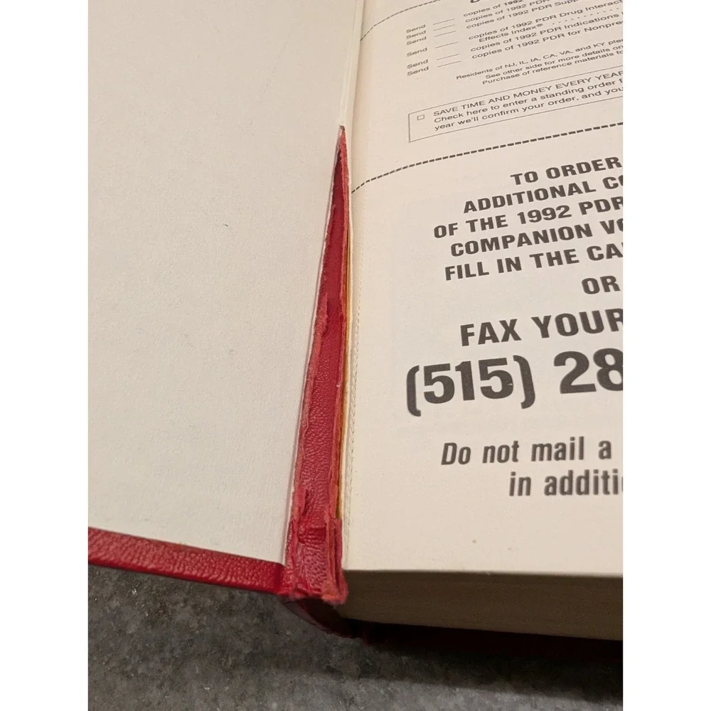 1992 Physicians' Desk Reference PDR 46 Edition